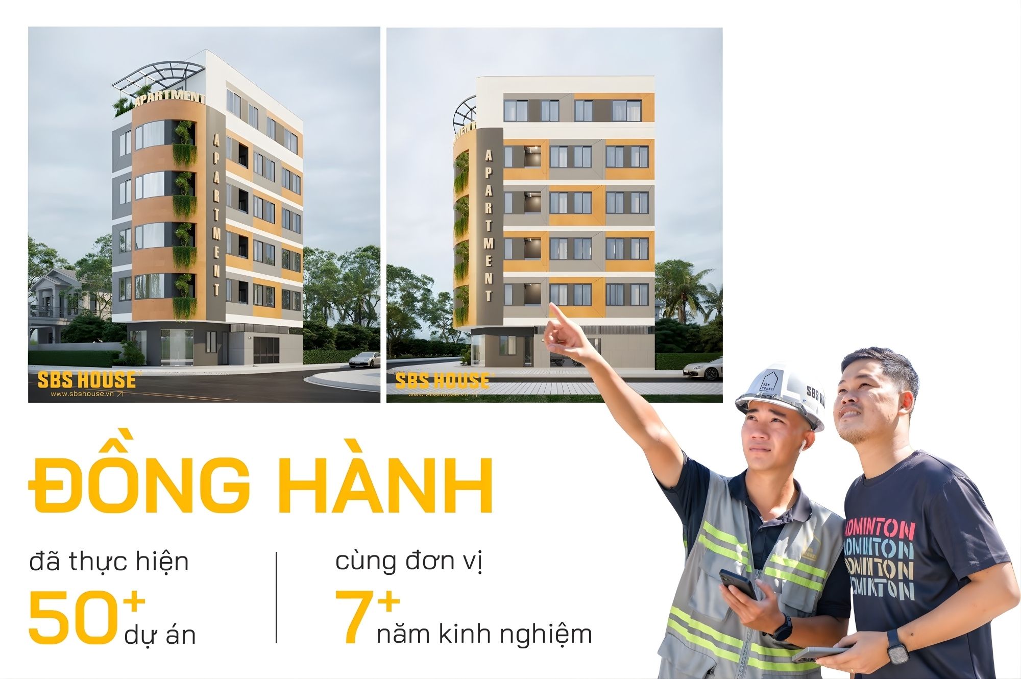 Với 7+ năm kinh nghiệm SBS HOUSE, gia chủ có thể yên tâm khi lựa chọn đơn vị.