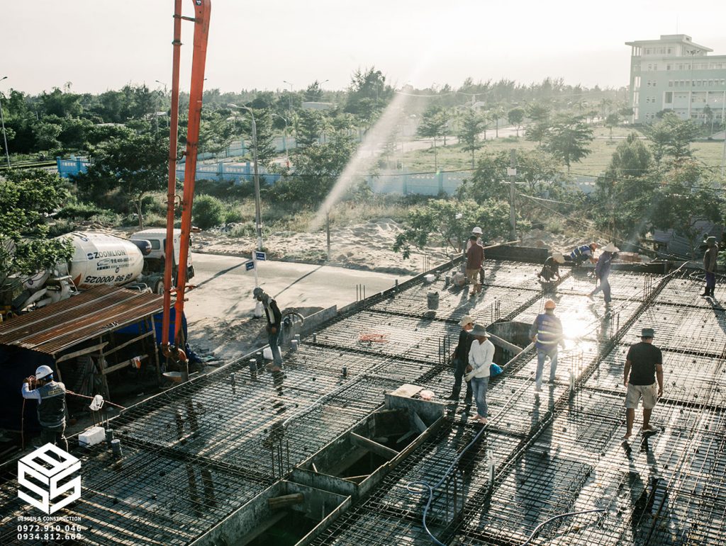 Thi công phần thô nhà phố Đà Nẵng