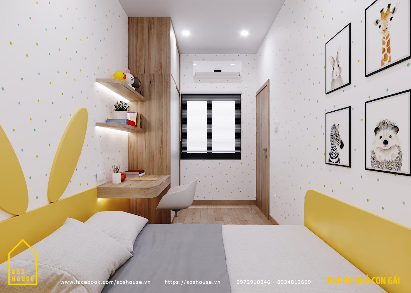 Mẫu thiết kế phòng ngủ con đẹp trang trí phòng ngủ cho con gái cá tính