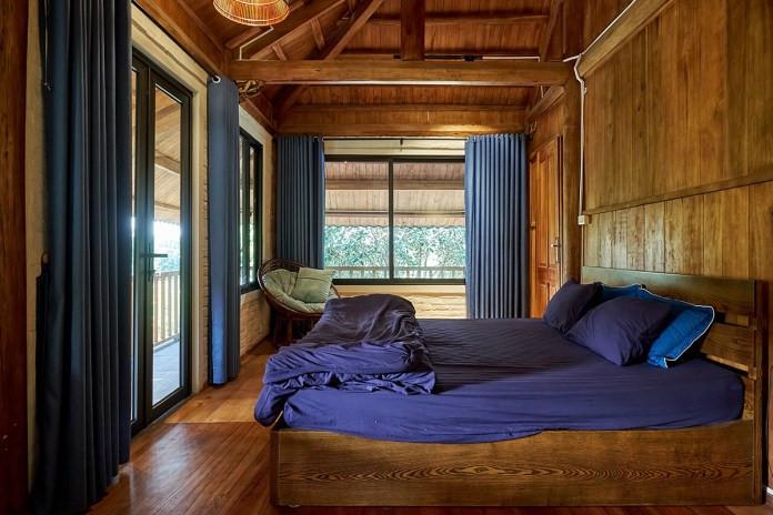 Mẫu nhà sàn homestay nhà bê tông giả gỗ