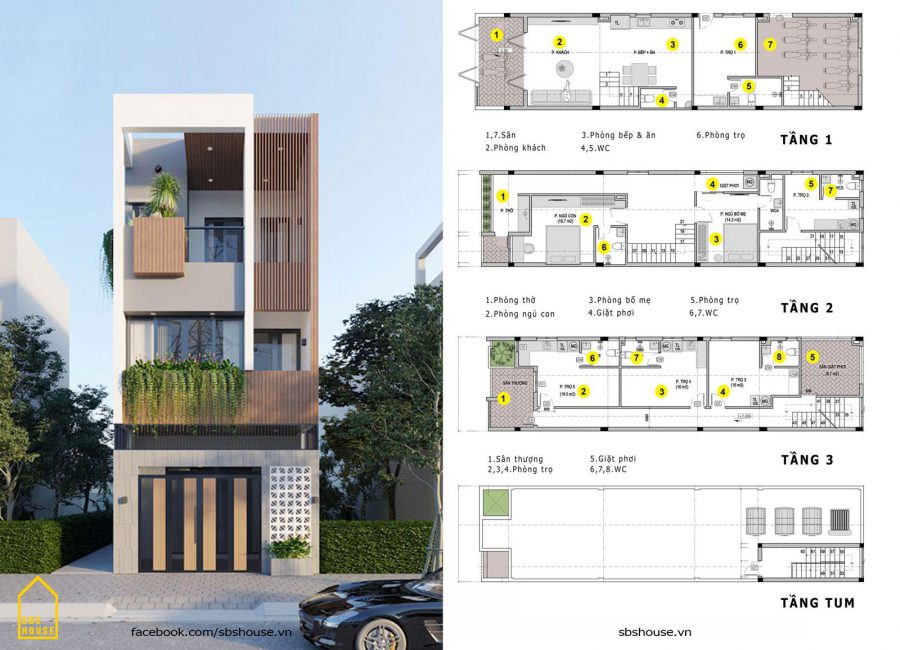 Nhà 5x20m cho thuê Nhà 5x20m đẹp