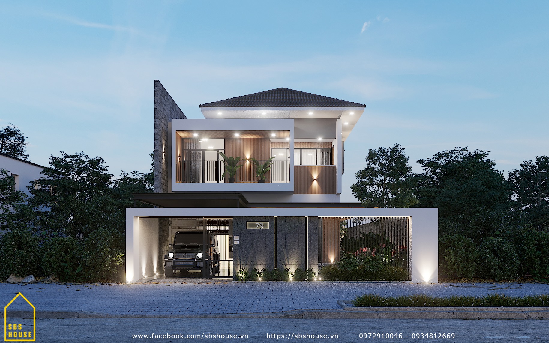 mặt tiền vững chãi nhà biệt thự 2 tầng diện tích 300m2 