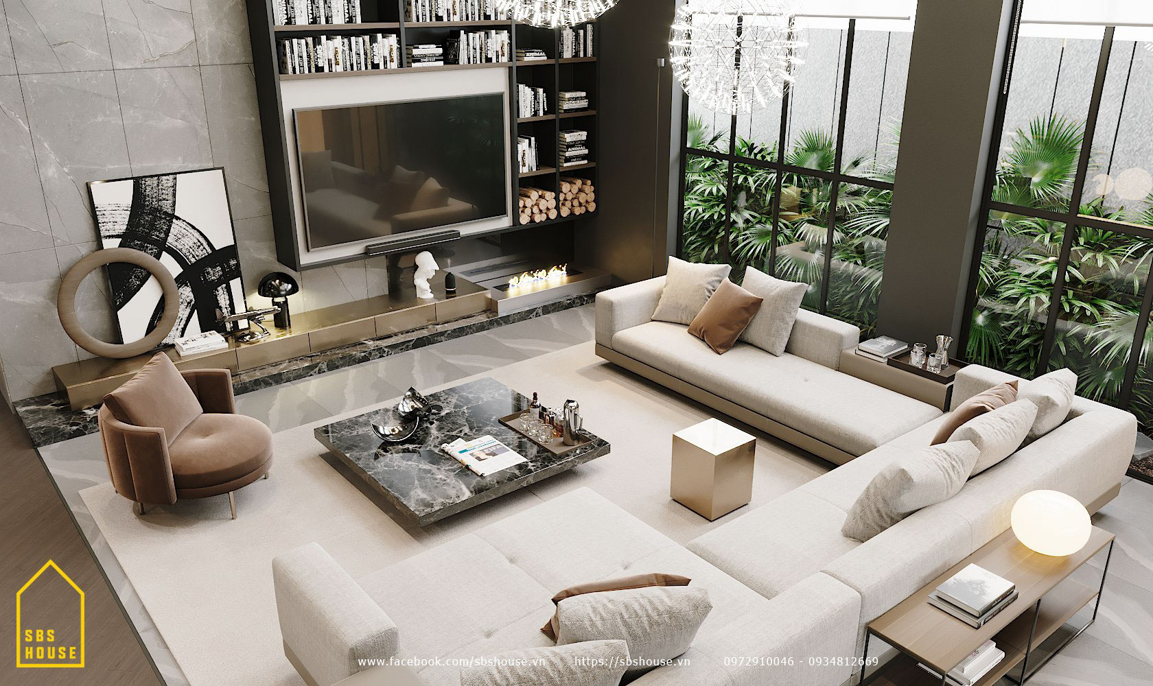 biệt thự đẹp 3 tầng