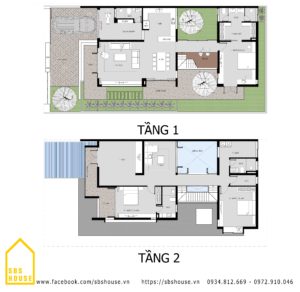 biệt thự 2 tầng đẹp