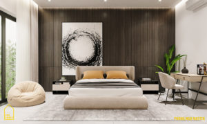 thiết kế nội thất nhà đẹp 2 tầng 1 tum sbshouse