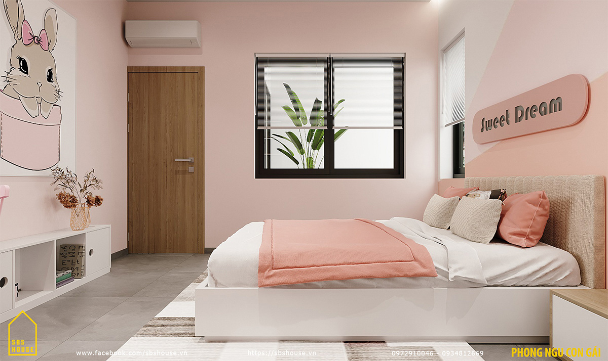 thiết kế nội thất nhà đẹp 2 tầng 1 tum sbshouse