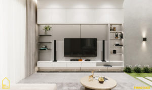 thiết kế nội thất nhà đẹp 2 tầng 1 tum sbshouse