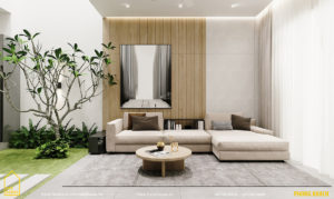 thiết kế nội thất nhà đẹp 2 tầng 1 tum sbshouse
