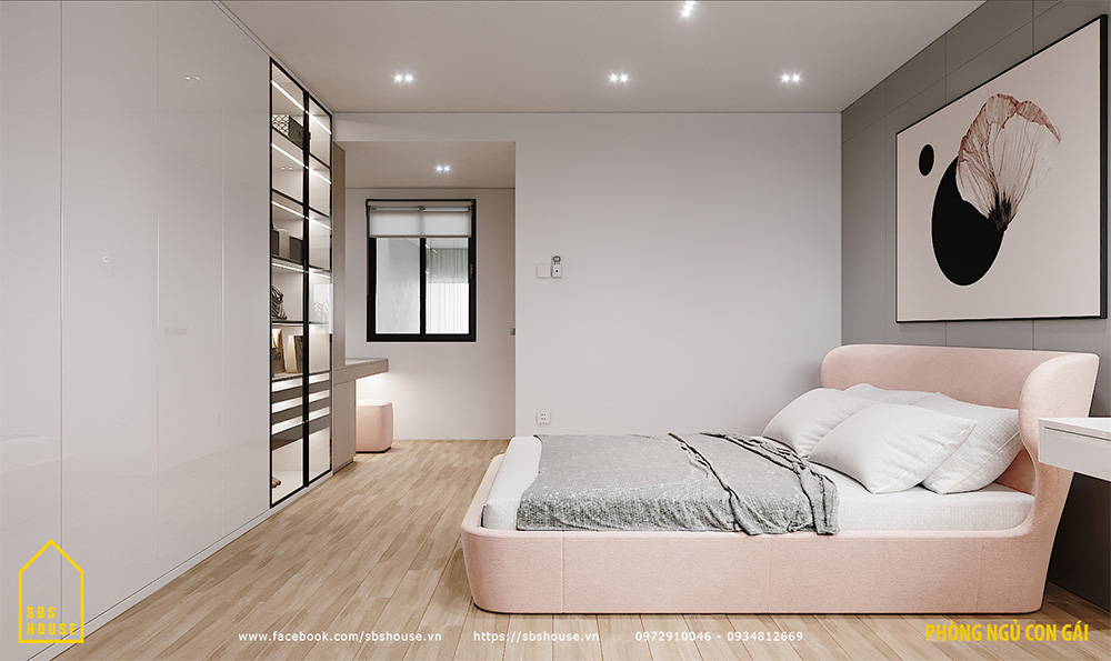 Mẫu nhà 2 tầng 1 tum đẹp được thiết kế bởi SBS
