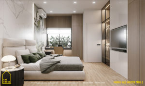 Mẫu nhà 2 tầng 1 tum đẹp được thiết kế bởi SBS