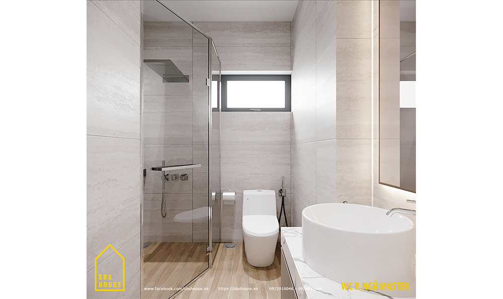 Mẫu nhà 2 tầng 1 tum đẹp được thiết kế bởi SBS