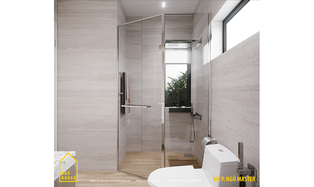 Mẫu nhà 2 tầng 1 tum đẹp được thiết kế bởi SBS