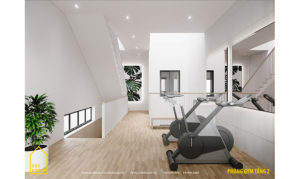 Mẫu nhà 2 tầng 1 tum đẹp được thiết kế bởi SBS