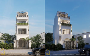 nhà phố 3 tầng 1 tum