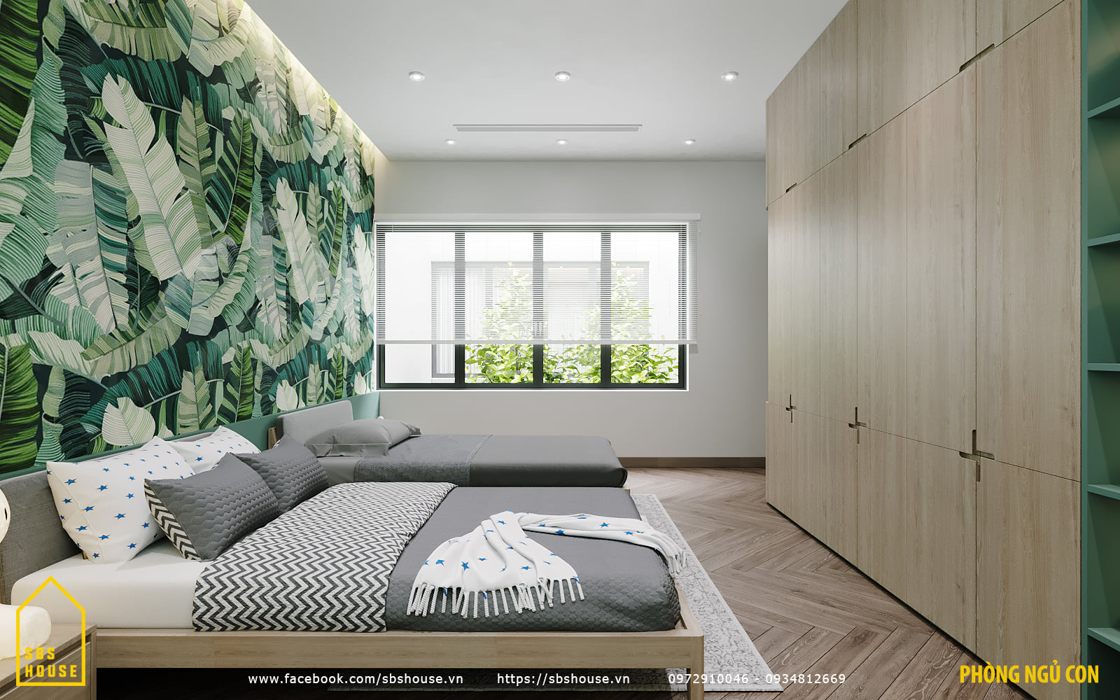 Mẫu nhà đẹp 2 tầng 10x16m (30)