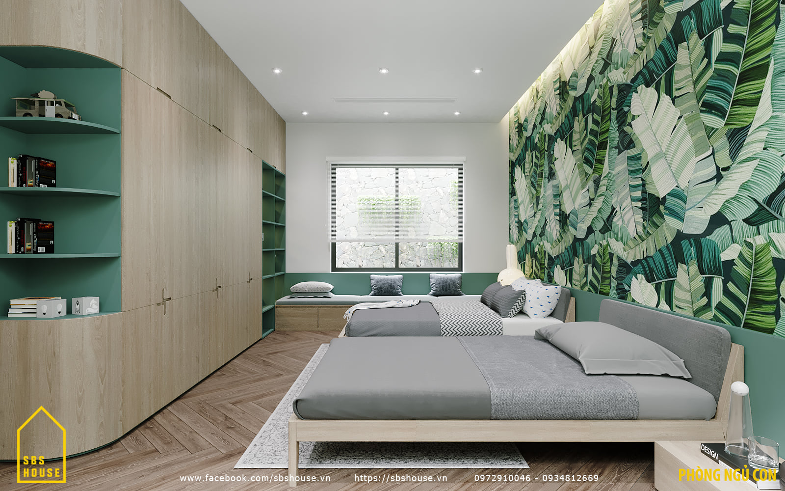 Mẫu nhà đẹp 2 tầng 10x16m (32)