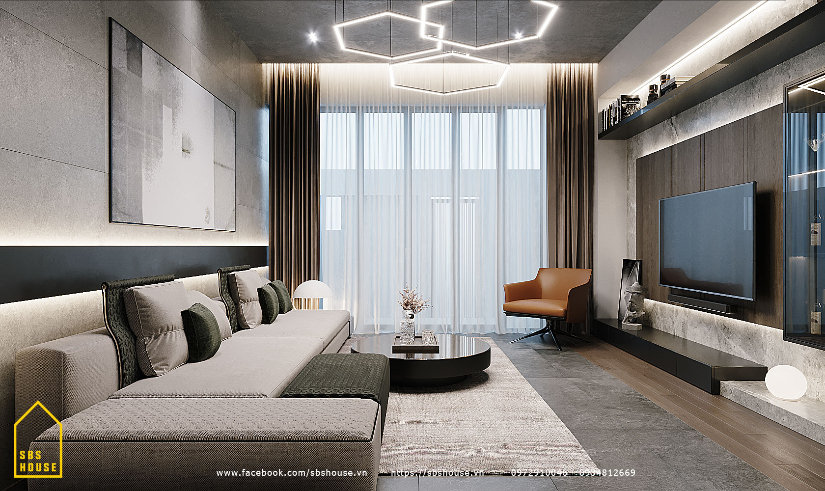 TOP 30] Mẫu thiết kế nội thất phòng khách đẹp, sang, hiện đại 2023