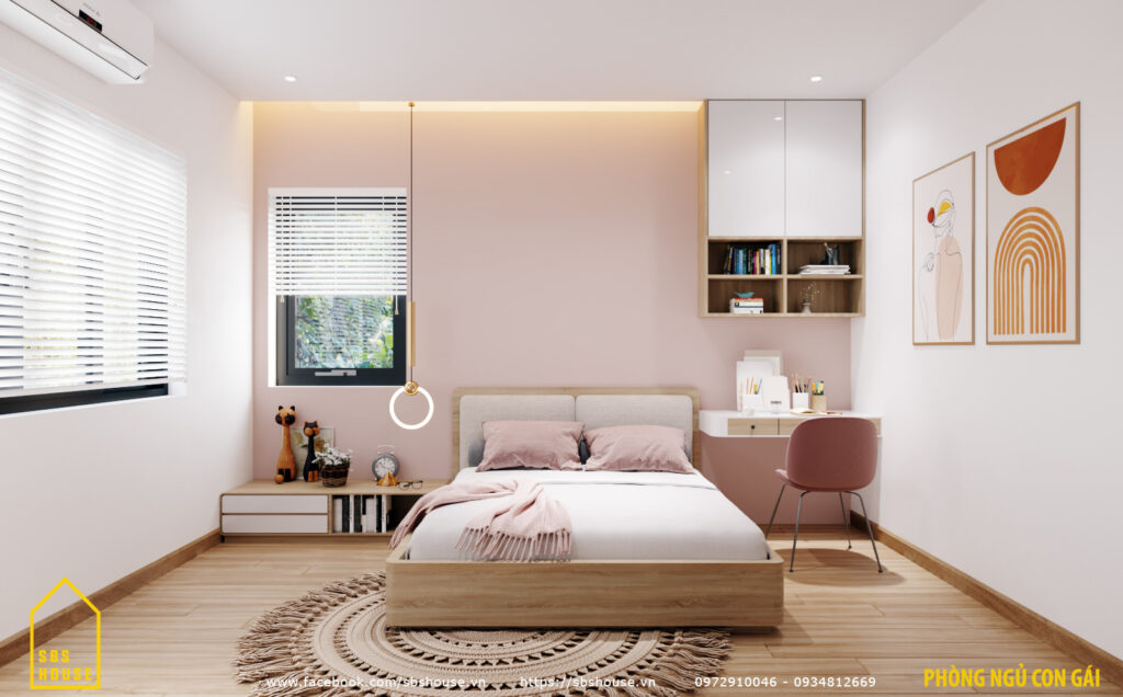 Thiết kế phòng ngủ có màu phù hợp với tính cách và sở thích của con