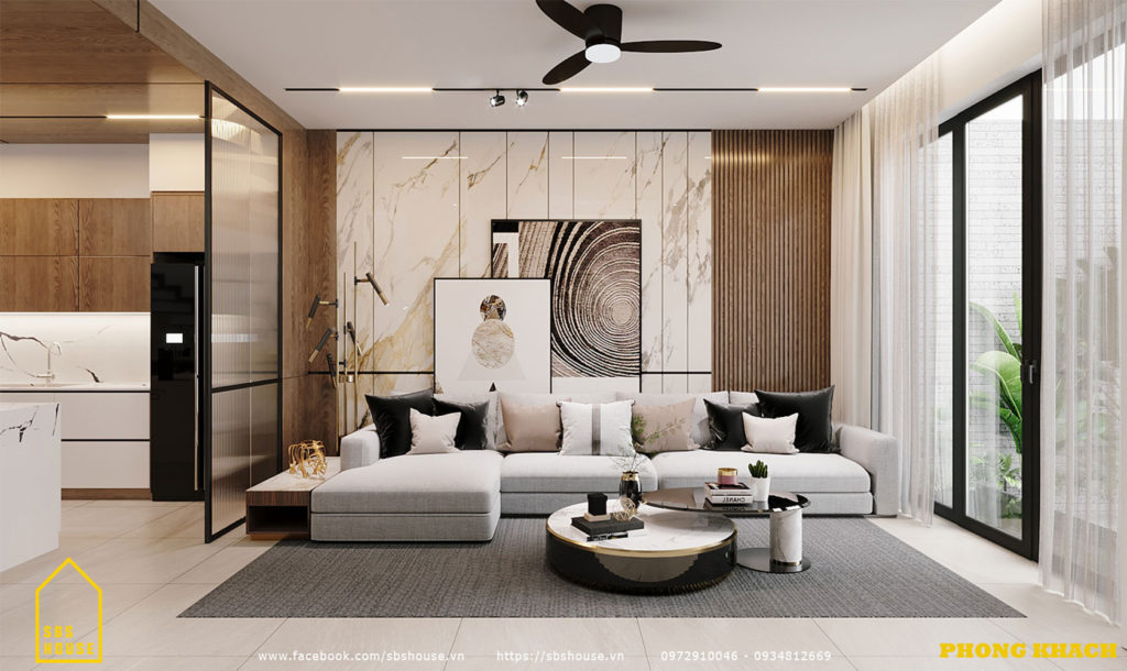 Nhà 2 tầng tối giản