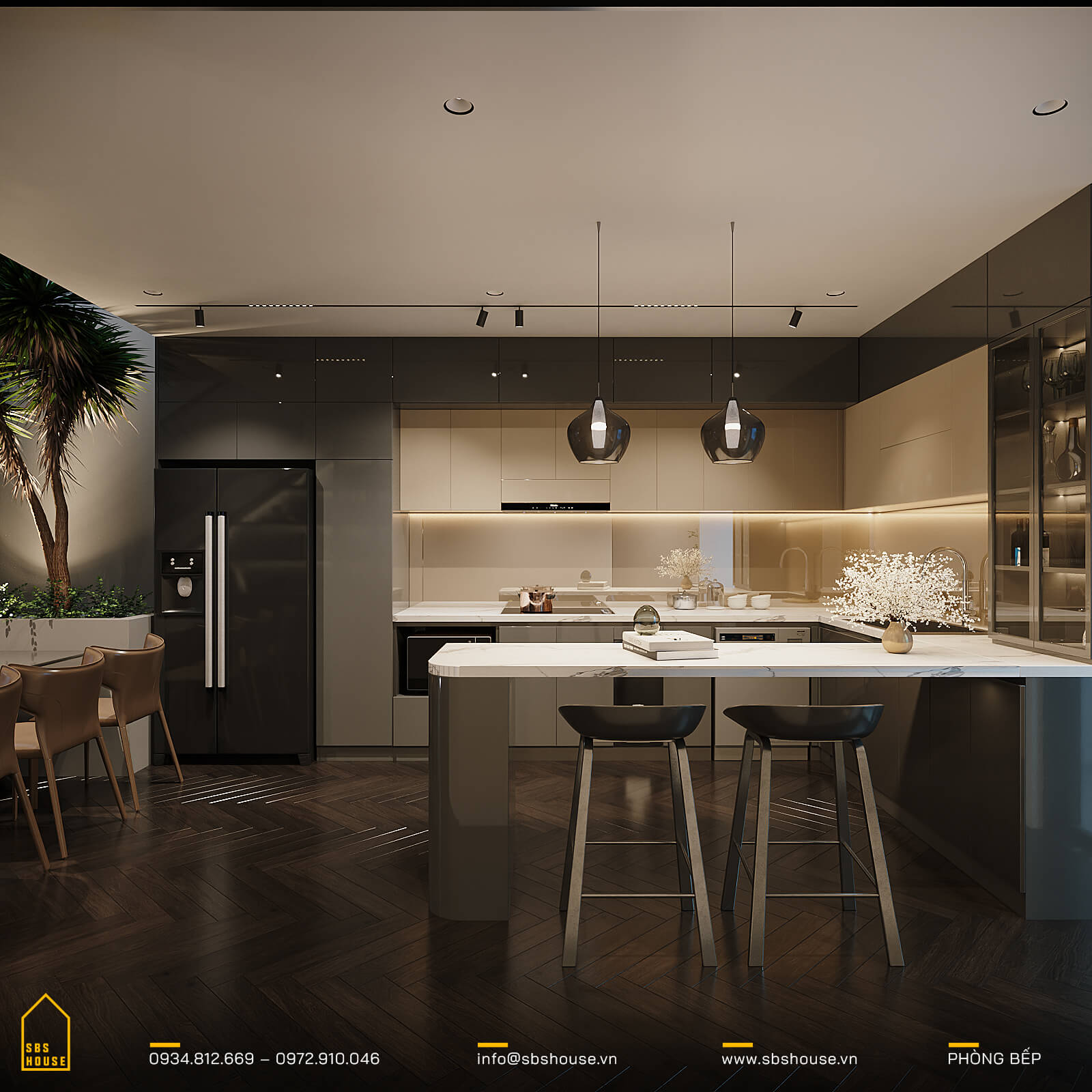 10 mẫu thiết kế nội thất phòng bếp đẹp, hiện đại mới nhất 2020