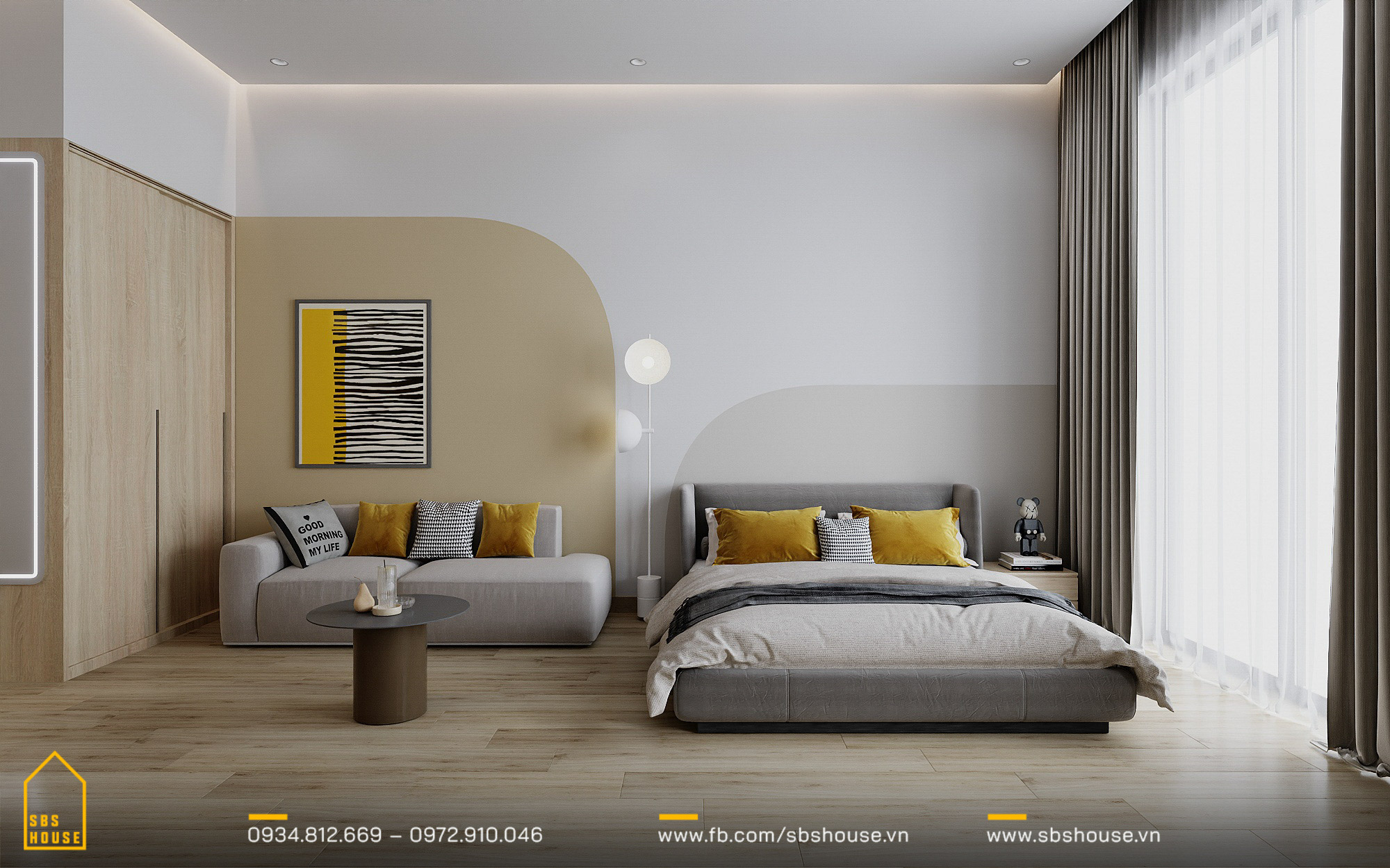 Thiết kế nội thất căn hộ tại FPT Plaza 1, 2 Đà Nẵng SBS HOUSE 