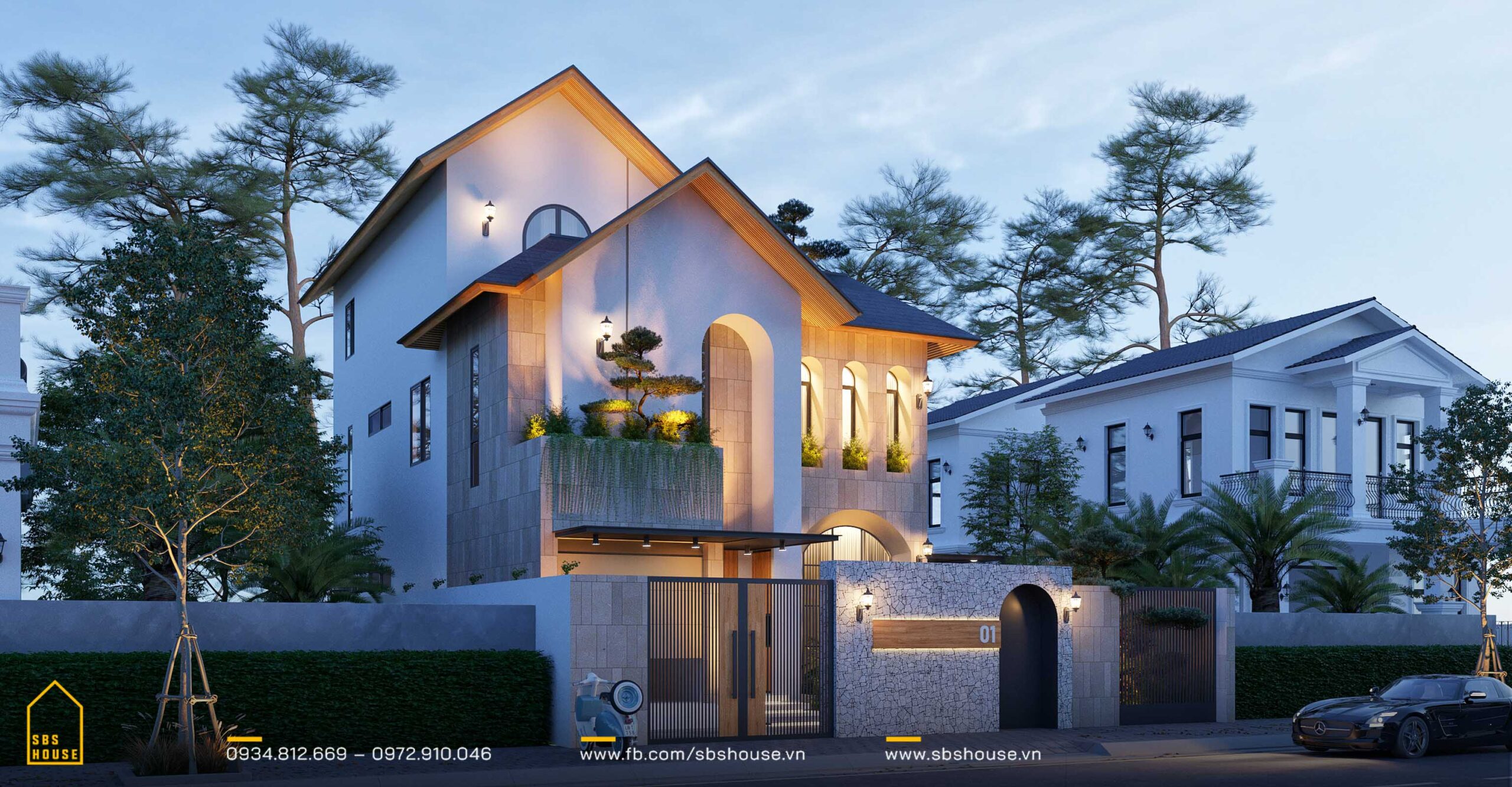 mẫu thiết kế nhà đẹp Thái Bình