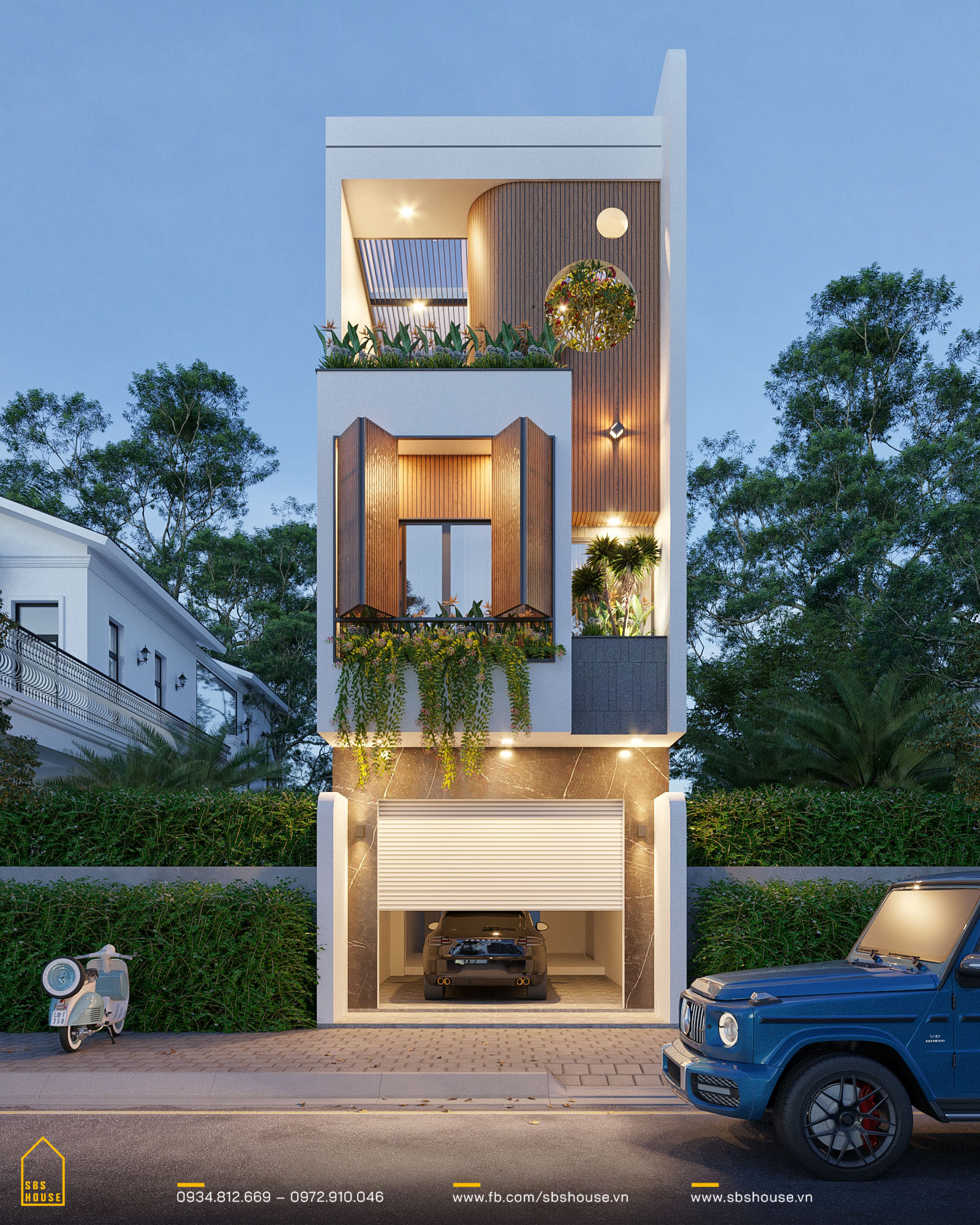 Top 30+ mẫu thiết kế nhà có gara ô tô hiện đại 2023 - Kiến Thiết Việt