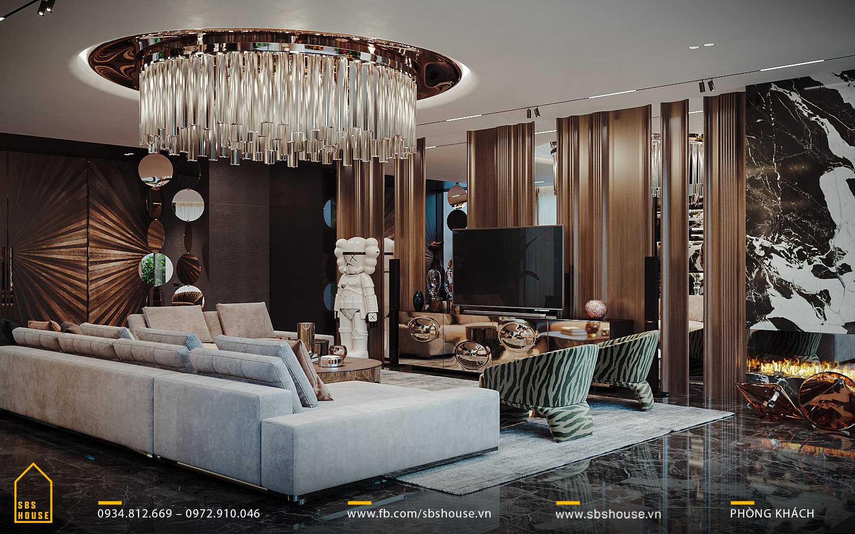 Mẫu thiết kế nội thất biệt thự phong cách luxury đẳng cấp  HOMEMAS