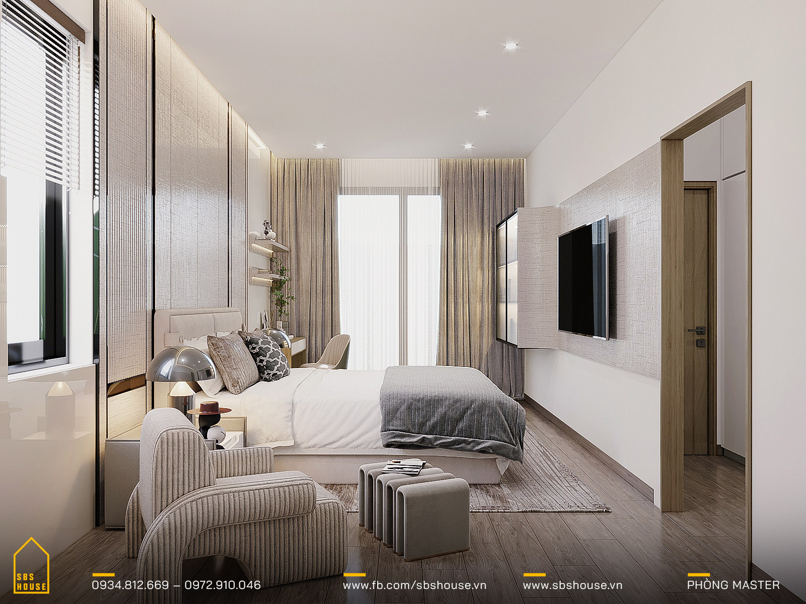 7 mẫu thiết kế phòng ngủ master đẹp hiện đại nhất 2022  CafeLandVn