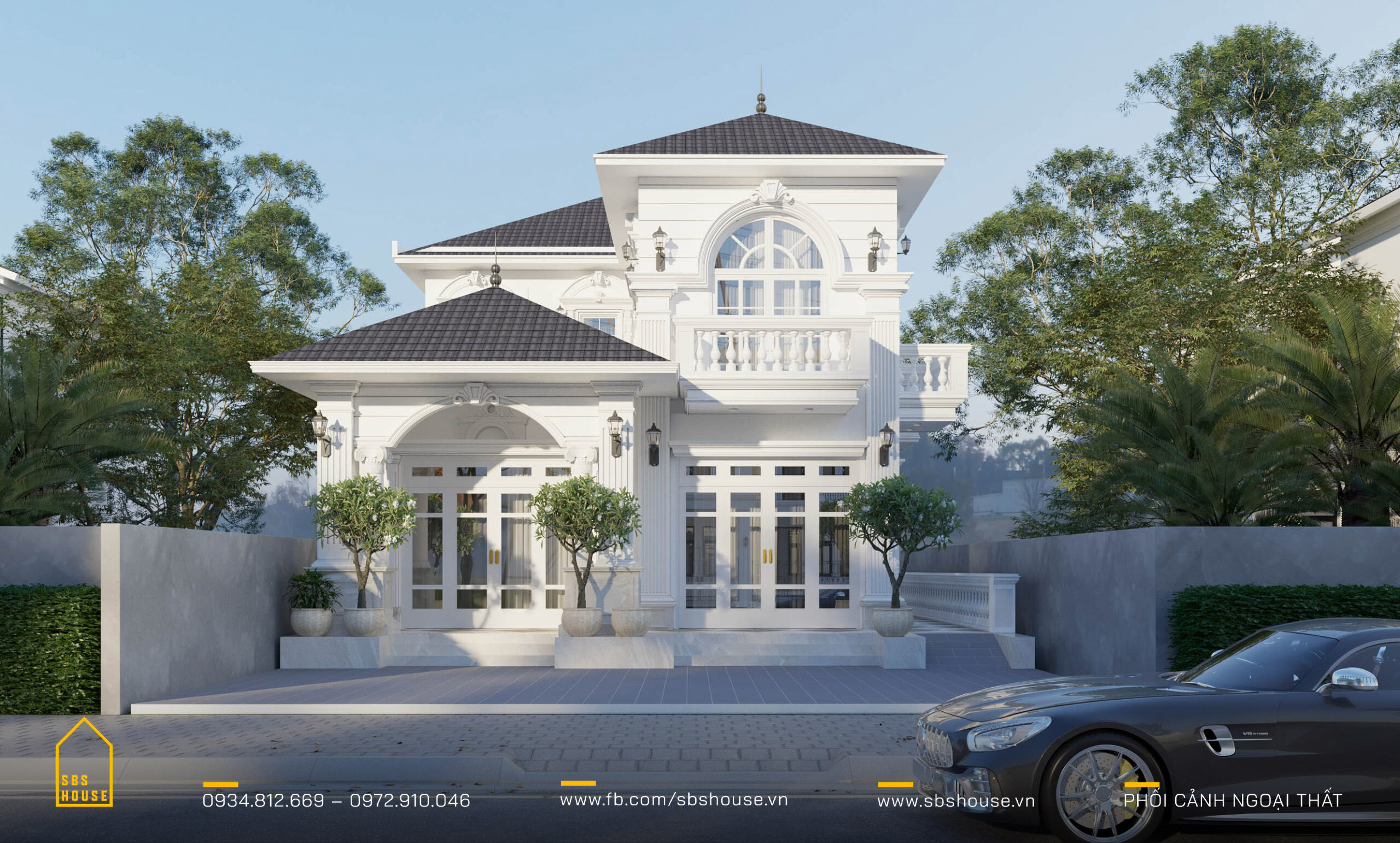 thiết kế nhà biệt thự đẹp Ninh Bình