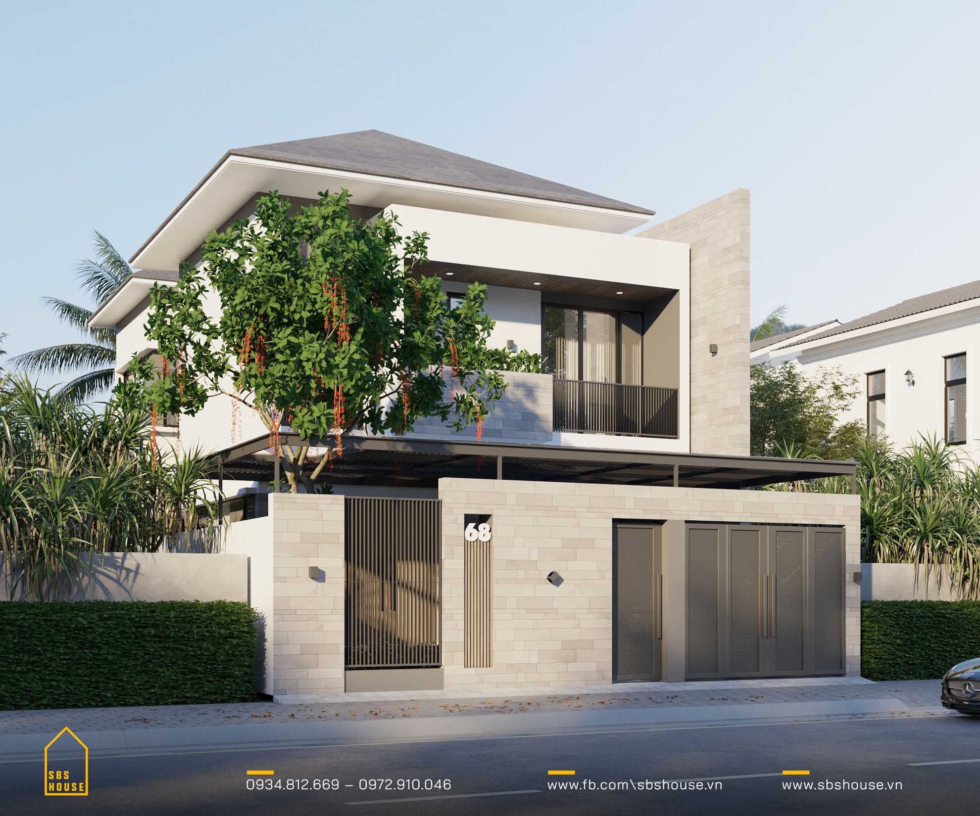 mẫu design căn nhà rất đẹp Hà Tĩnh