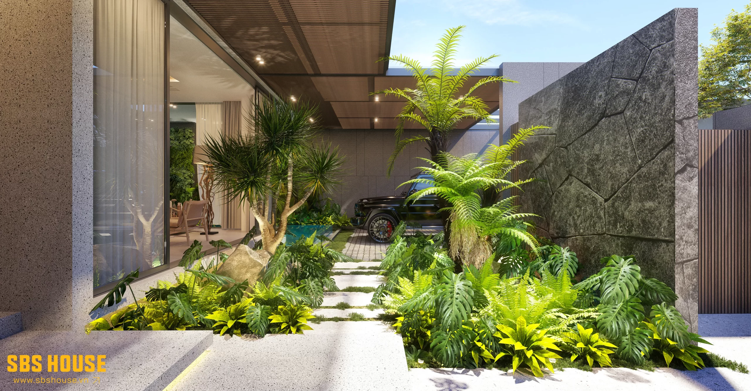 tropical villa design