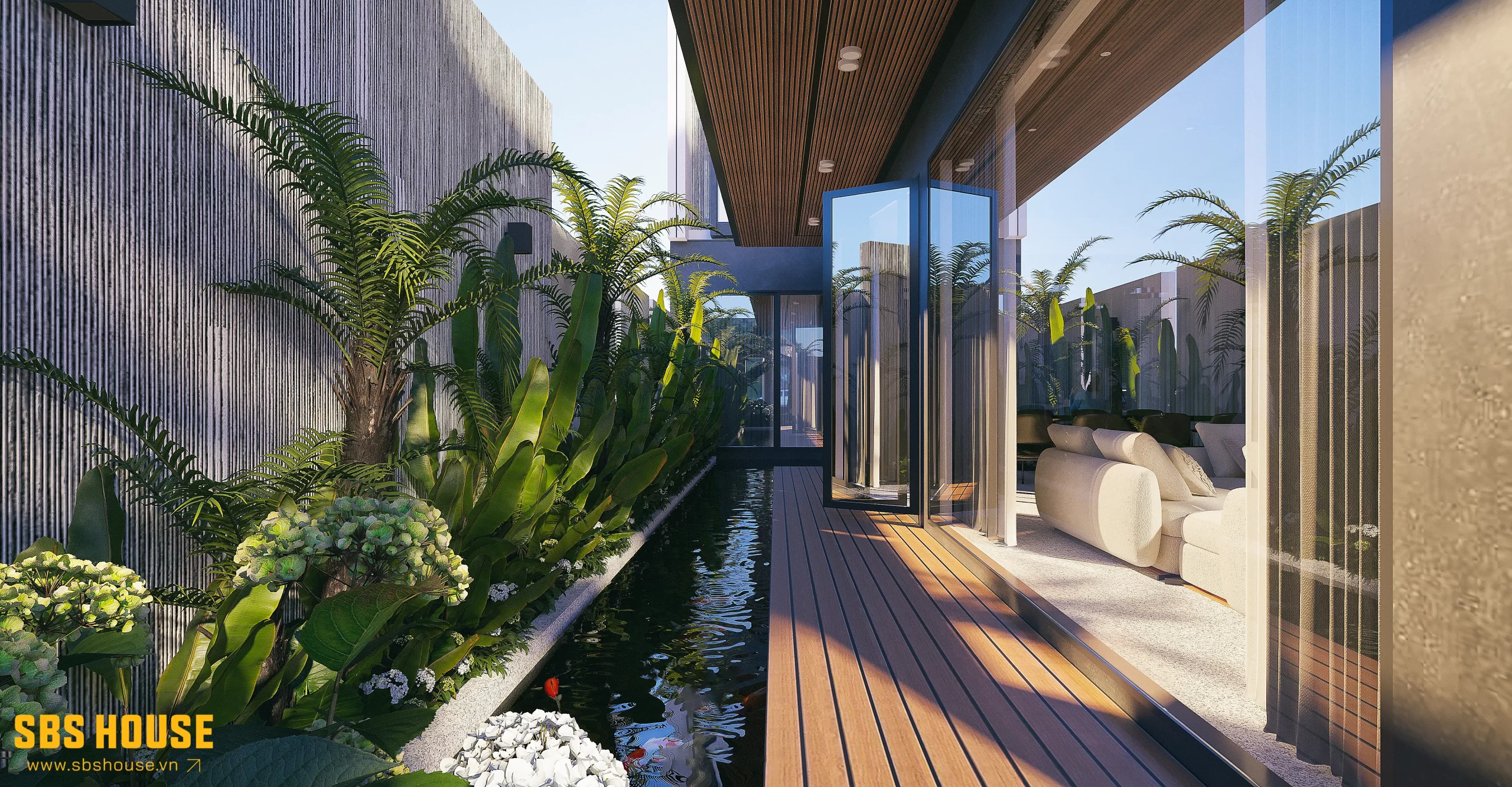 modern tropical villa