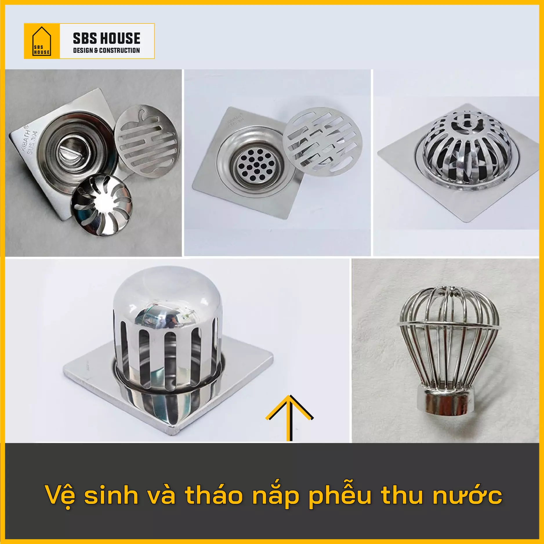 Cần vệ sinh phễu thoát nước khi mưa xuống