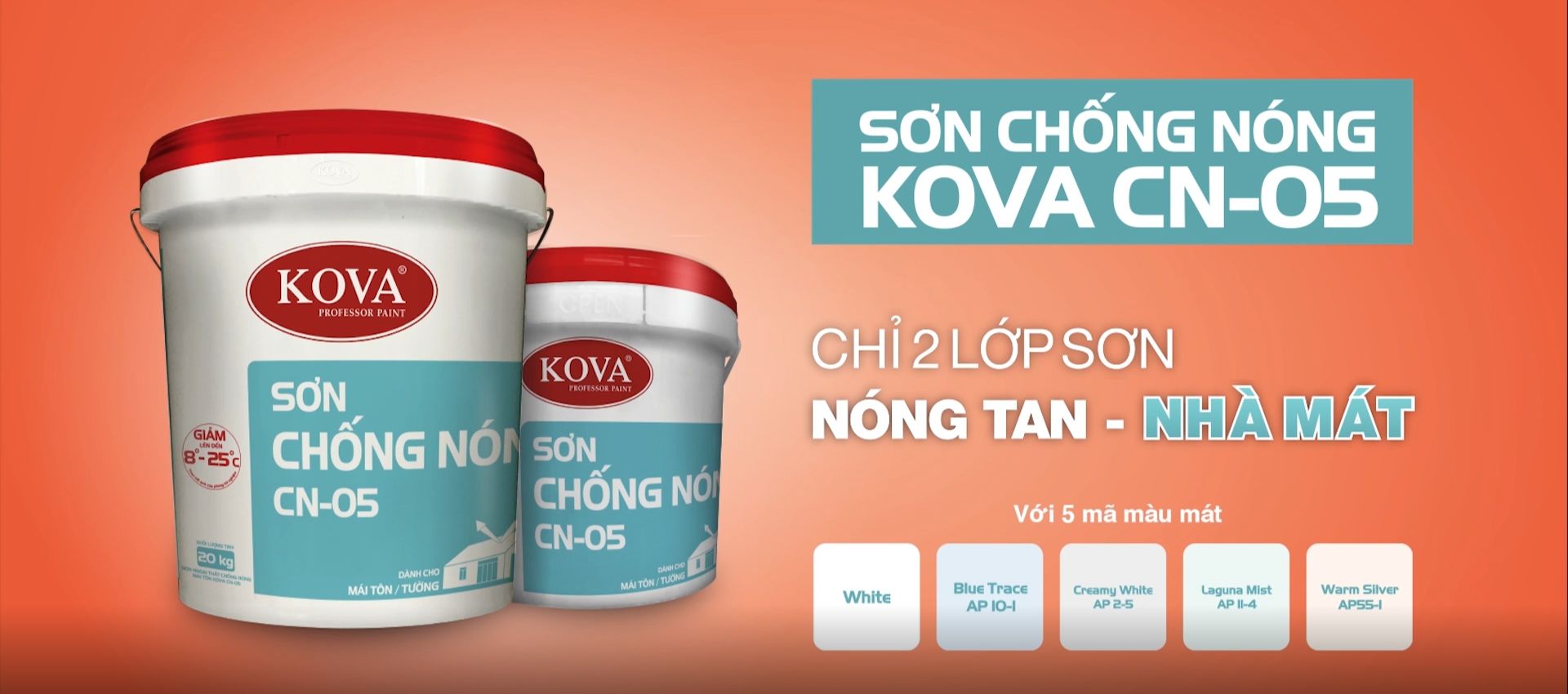 Sơn cách nhiệt chống nóng Kova