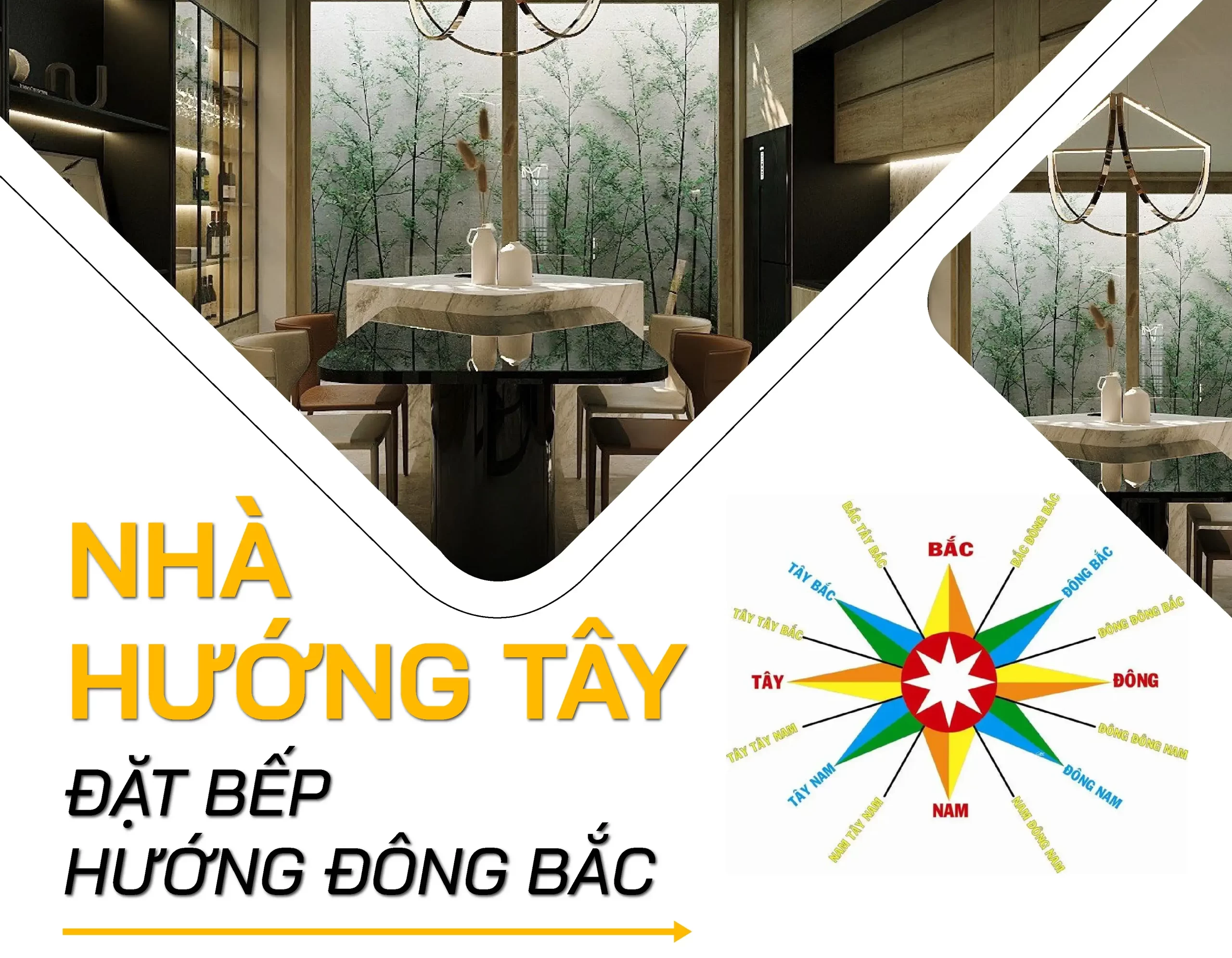 Nhà hướng tây đặt bếp hướng nào tốt