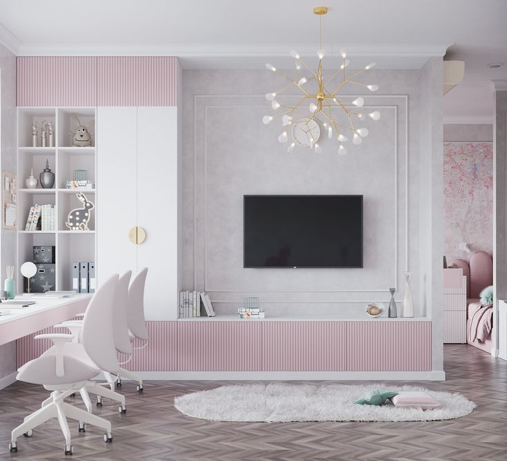 mẫu phòng ngủ màu hồng đẹp