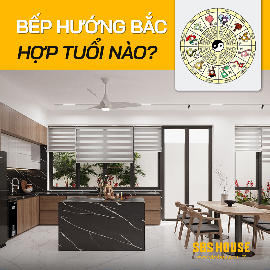 phong thủy bếp nhà hướng bắc