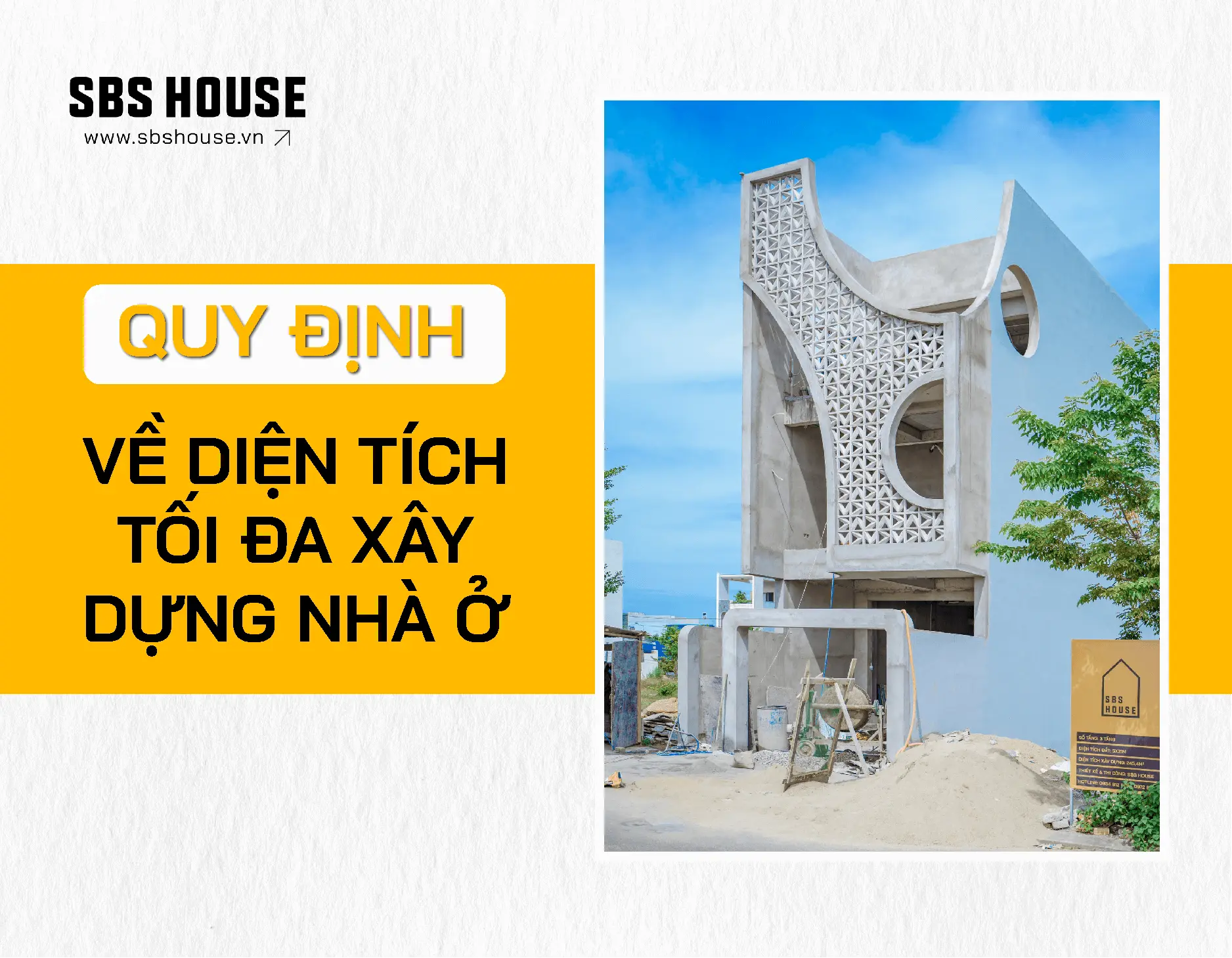 quy định về diện tích xây dựng nhà ở 