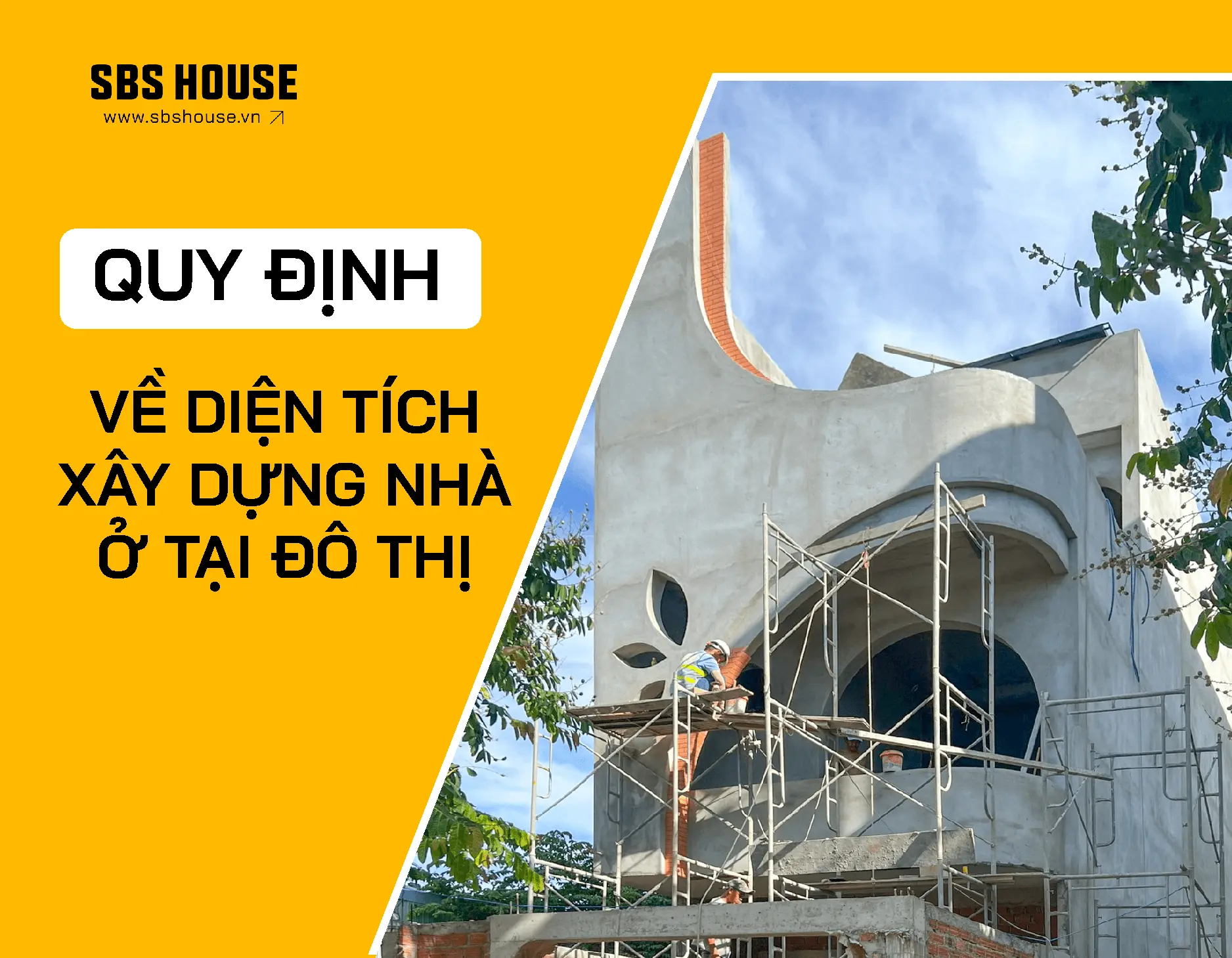 quy định về diện tích xây dựng nhà ở tại khu đô thị