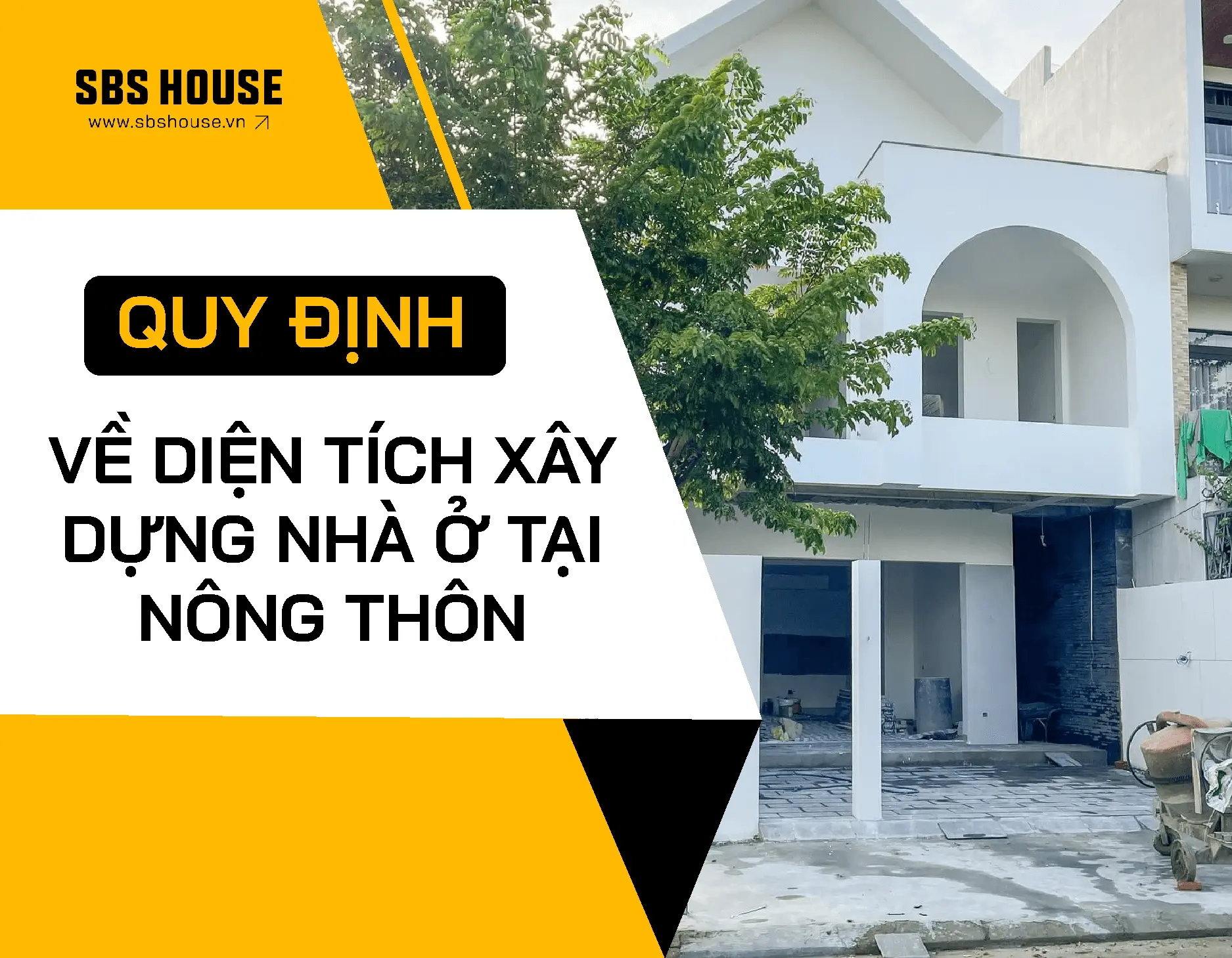 Quy định diện tích xây dựng nhà ở tại khu vực nông thôn