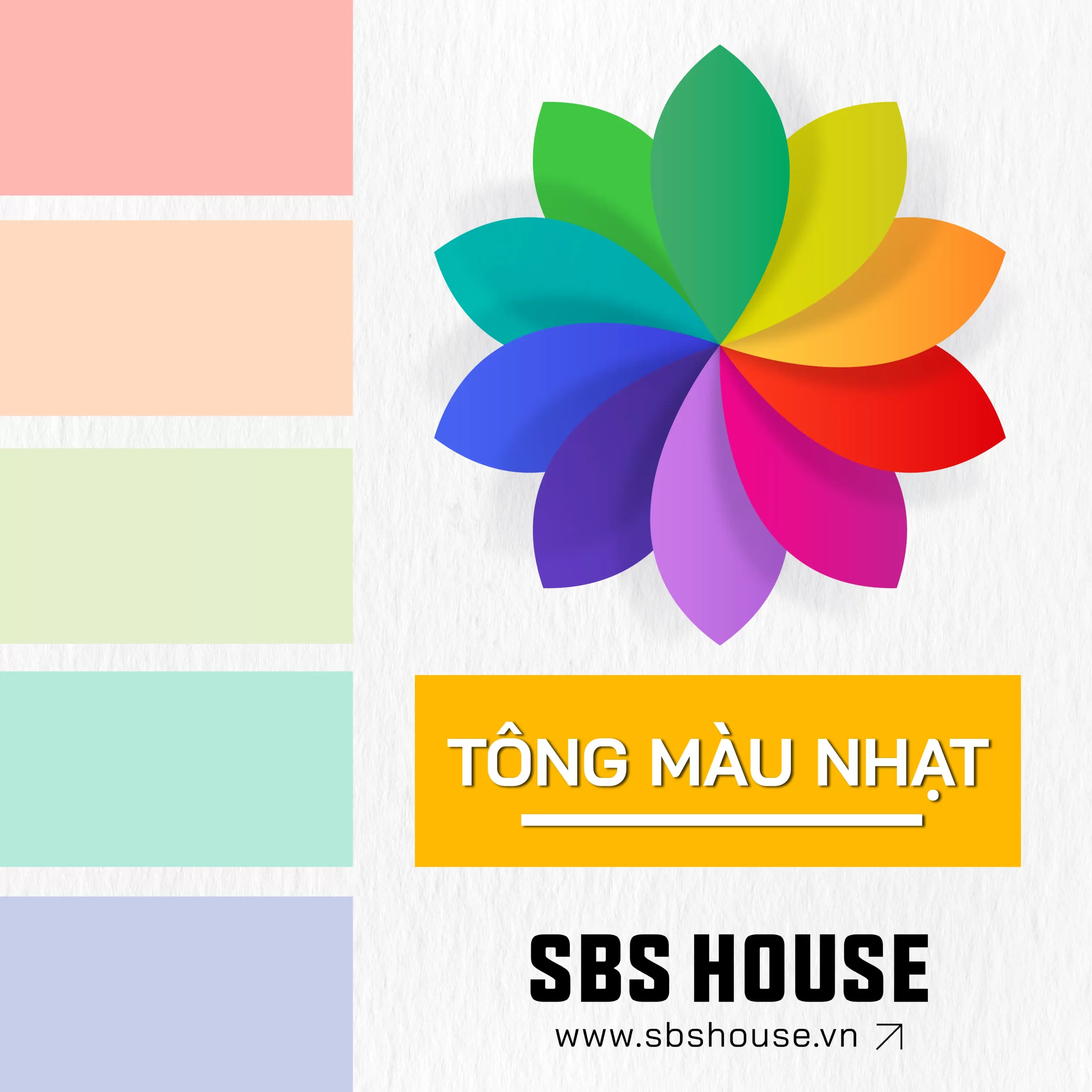 các tông màu pastel trong thiết kế nội thất đẹp