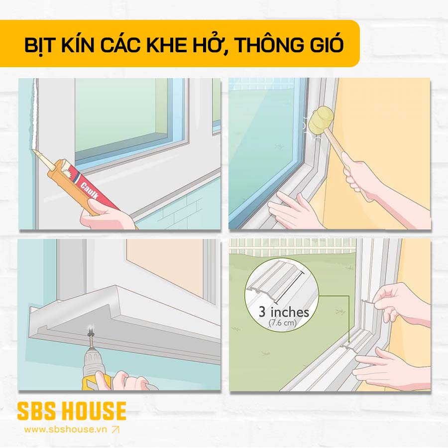 bảo vệ cửa kính trong mùa mưa bão