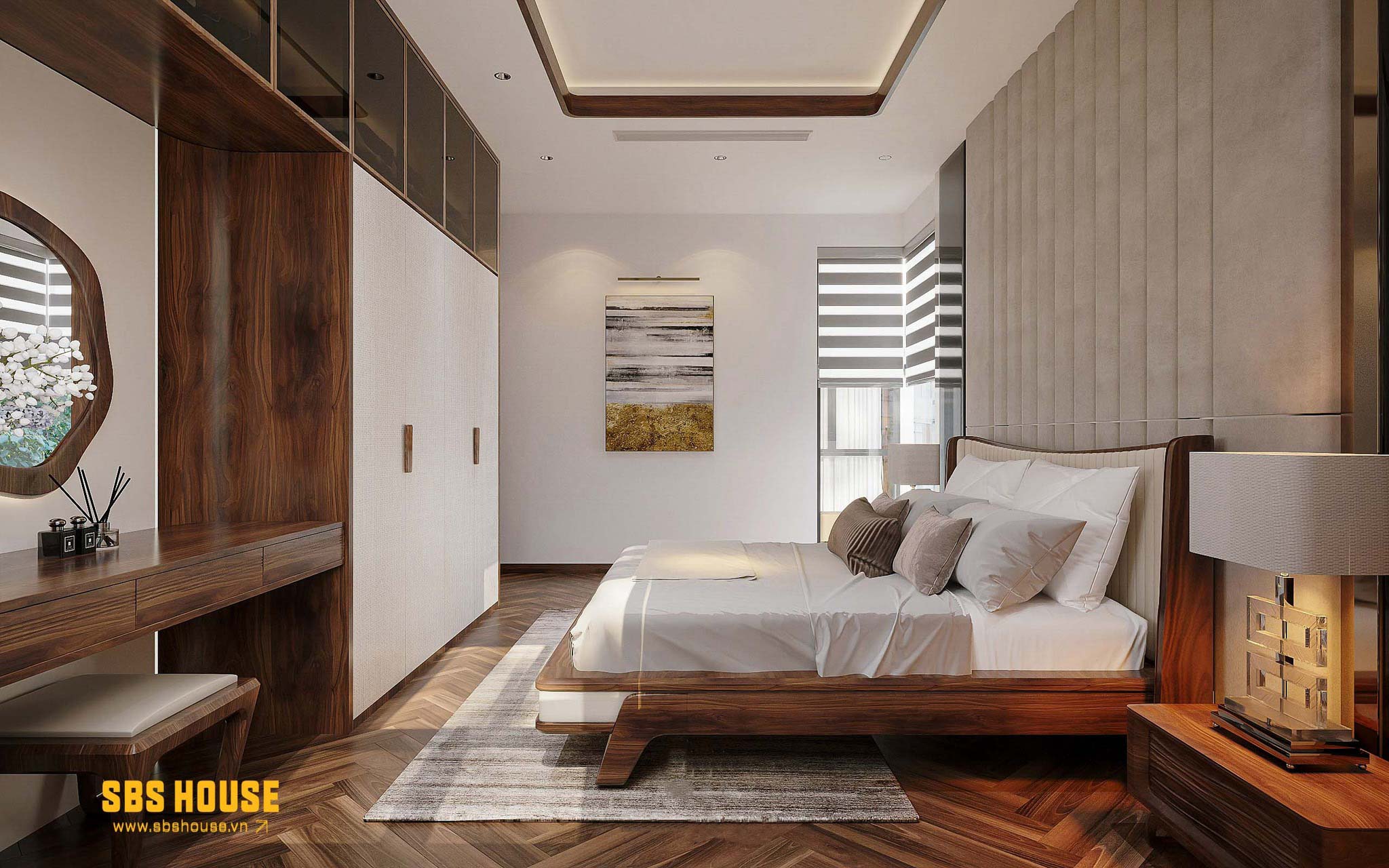 Mẫu phòng ngủ gỗ tự nhiên