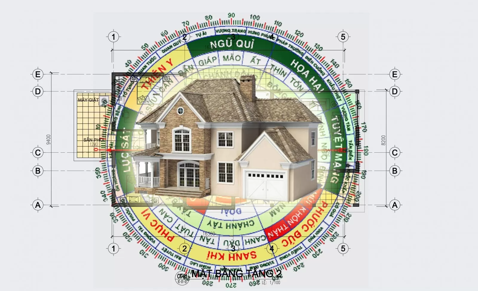 cách xác định hướng nhà sinh khí 