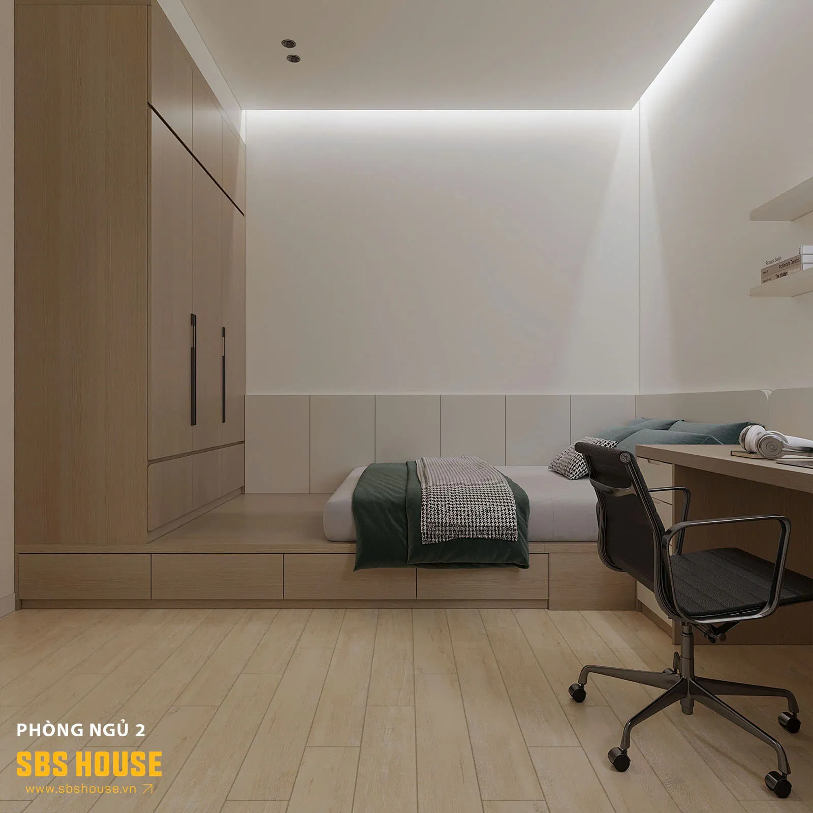 Mẫu phòng ngủ cho bé trai 15 - 20 tuổi