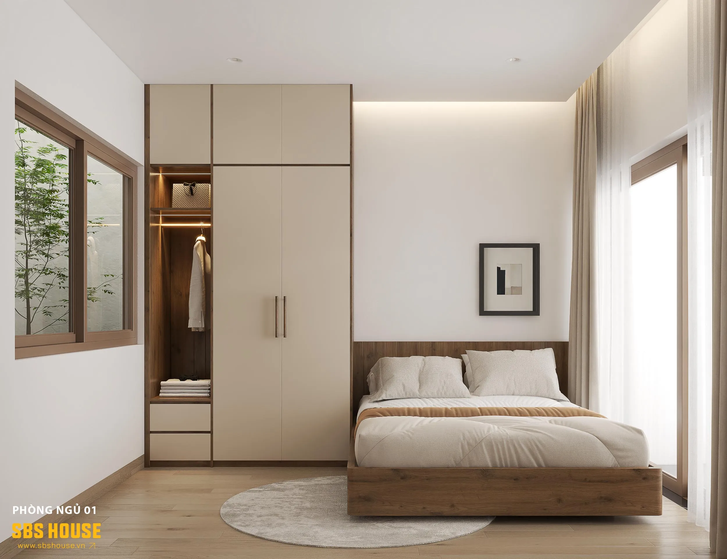 Mẫu thiết kế phòng ngủ nhỏ cho nữ