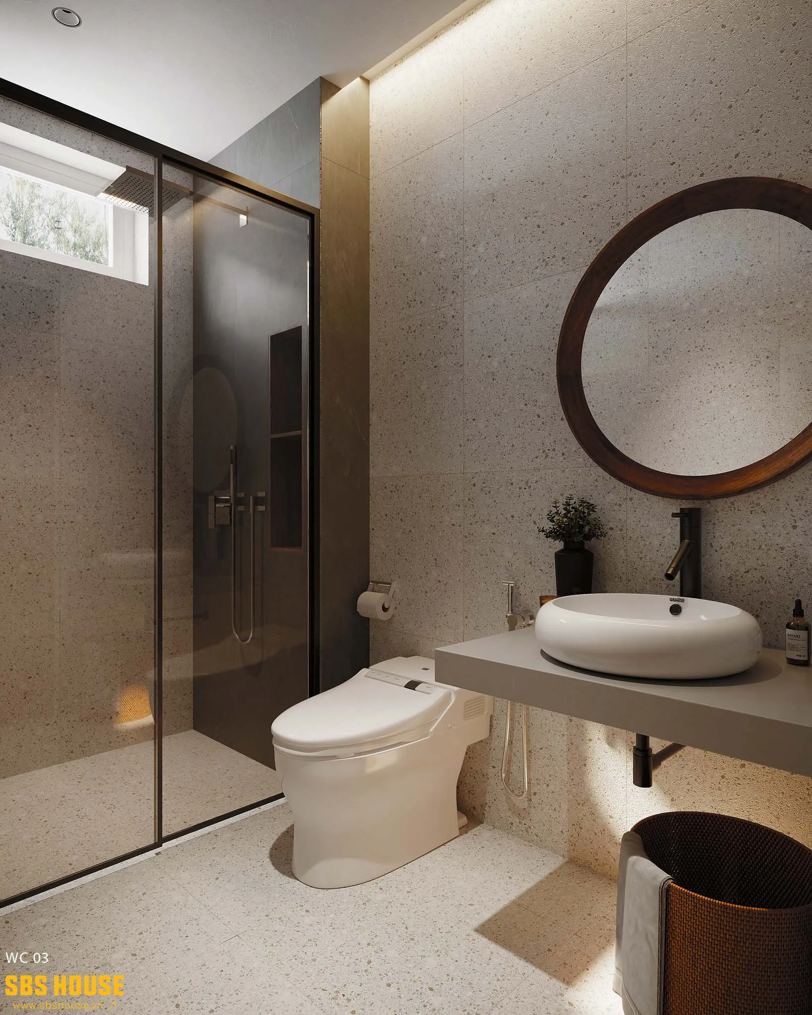 mẫu phòng tắm diện tích 5m2 đẹp 