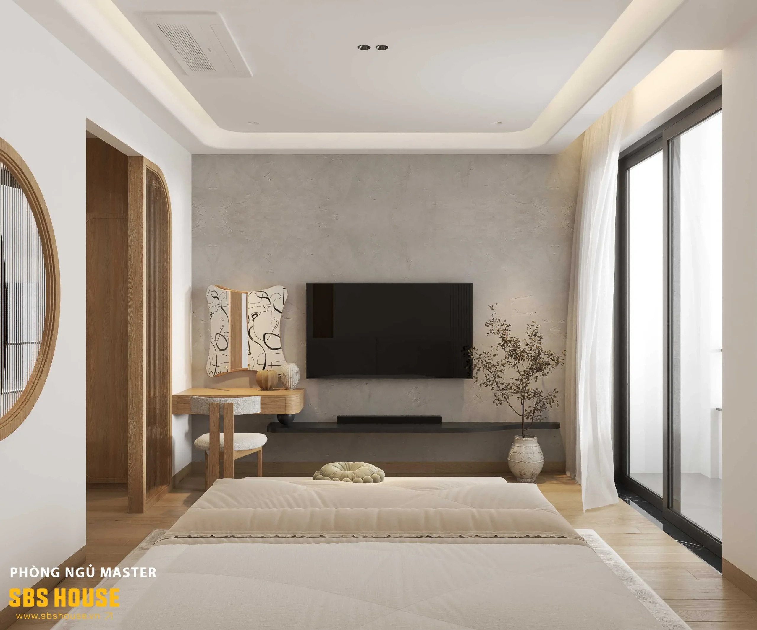 Sơn phòng ngủ màu xám