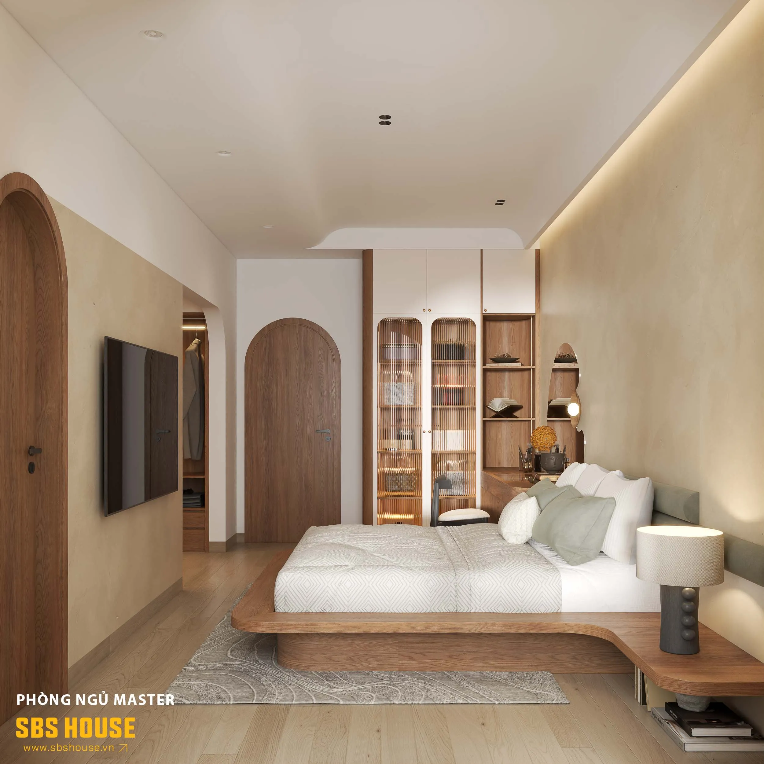 phòng ngủ đẹp hiện đại 20m2 